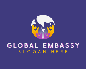 Global People Foundation logo design