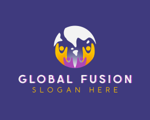 Global People Foundation logo design