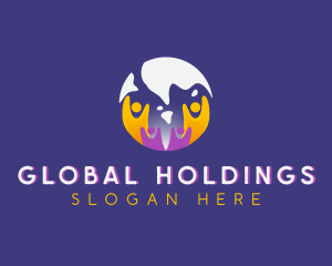 Global People Foundation logo design