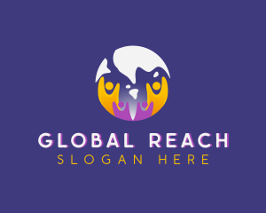 Global People Foundation logo design