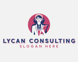 Professional Female Executive logo design