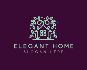 Magical Green Garden Home logo design