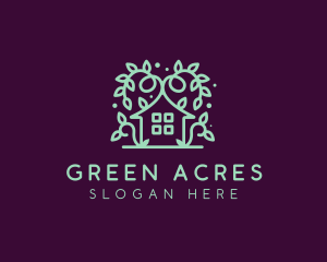 Magical Green Garden Home logo design