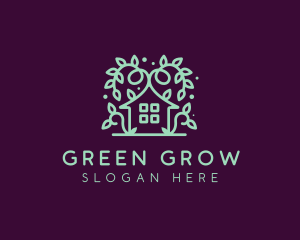 Magical Green Garden Home logo design