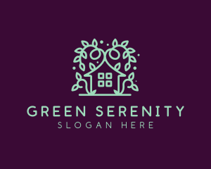 Magical Green Garden Home logo design