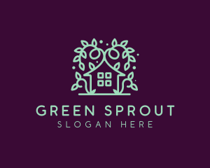 Magical Green Garden Home logo design