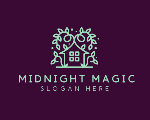 Magical Green Garden Home logo design