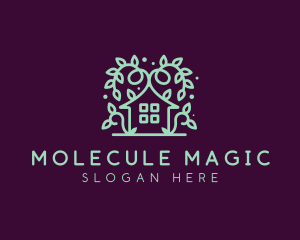 Magical Green Garden Home logo design