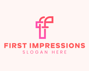 Minimalist Company Letter F logo design