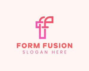 Minimalist Company Letter F logo design