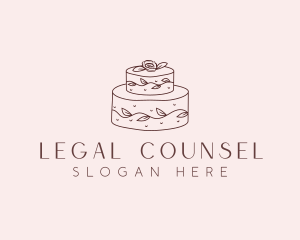 Floral Cake Dessert logo
