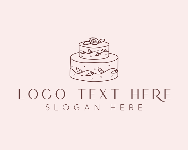 Floral Cake Dessert logo