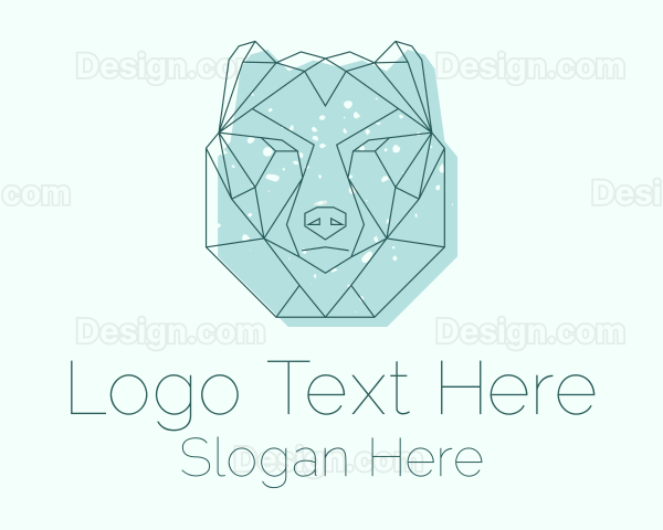 Polar Bear Monoline Logo