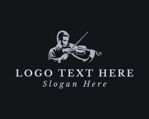 Violin Musician Instrument Logo