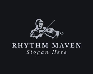 Violin Musician Instrument logo