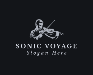 Violin Musician Instrument logo