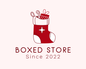 Christmas Sock Gift logo design