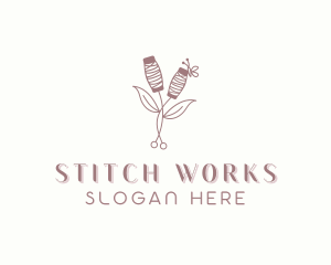 Stitching Sewing Yarn logo design