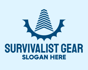 Blue Building Gear logo design