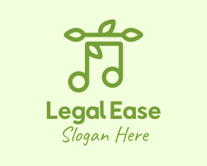 Musical Note Leaves logo