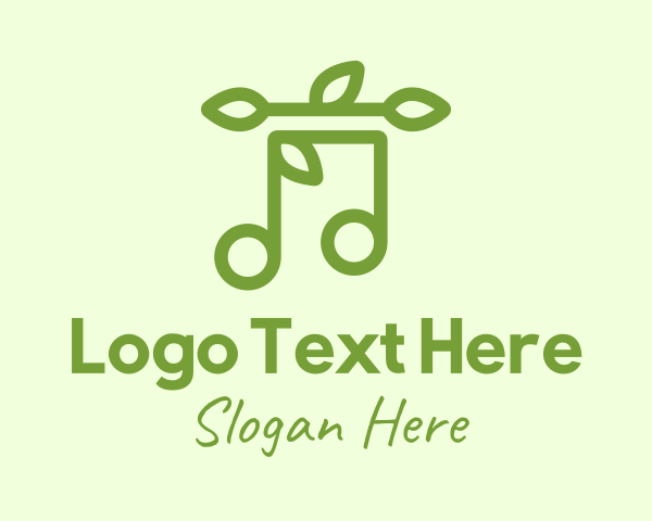 Musical Note Leaves logo