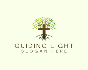 Tree Crucifix Ministry logo design