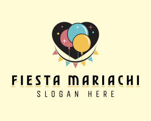 Balloon Party Venue logo design