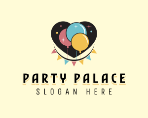 Balloon Party Venue logo design