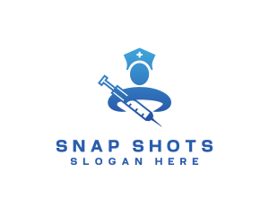 Nurse Medical Vaccine logo design