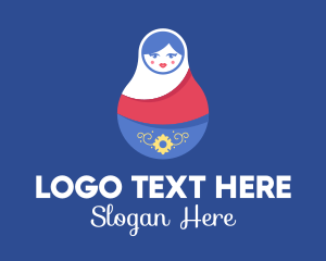 Cute Matryoshka Doll logo