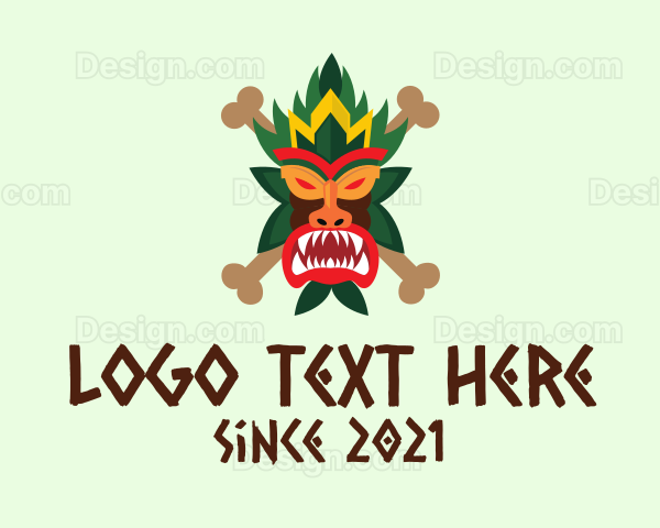 Scary Tiki Mask Logo