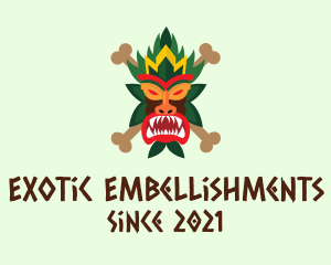 Scary Tiki Mask logo design