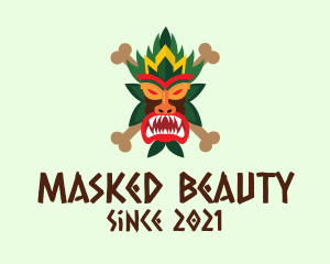 Scary Tiki Mask logo design