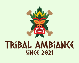 Scary Tiki Mask logo design