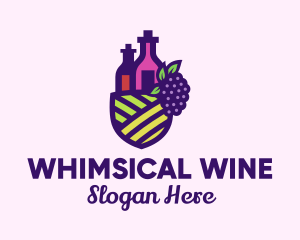 Grape Winery Farm logo design