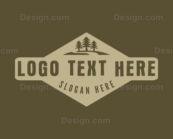 Outdoor Pine Forest Logo