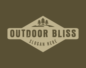 Outdoor Pine Forest  logo design