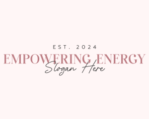 Elegant Pretty Wordmark logo design