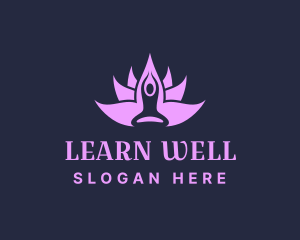 Lotus Wellness Yoga logo design