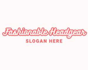 Retro Fashion Cursive logo design