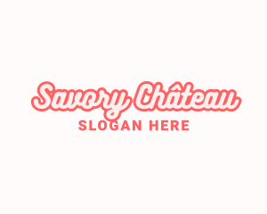 Retro Fashion Cursive logo design