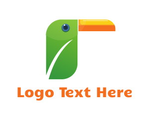 Leaf Toucan Bird logo