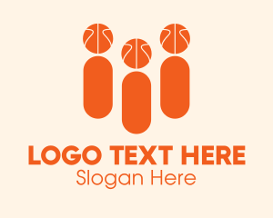 Basketball Sports Fans  Logo