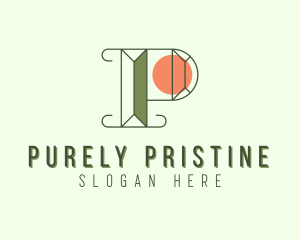 Classy Boutique Letter P logo design