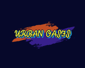 Colorful Brush Urban logo design