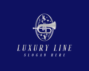 Luxury Orchestra Trumpet logo design