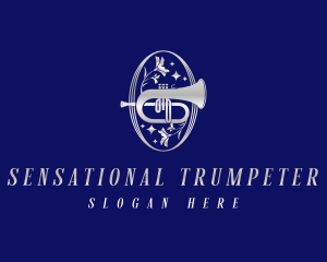 Luxury Orchestra Trumpet logo design