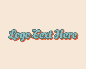 Retro Cursive Business logo