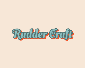 Retro Cursive Business logo design