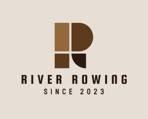 Brown Cafeteria Letter R  logo design